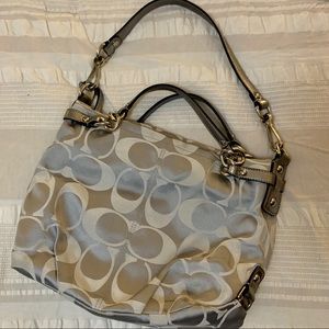 Coach logo shoulder bag